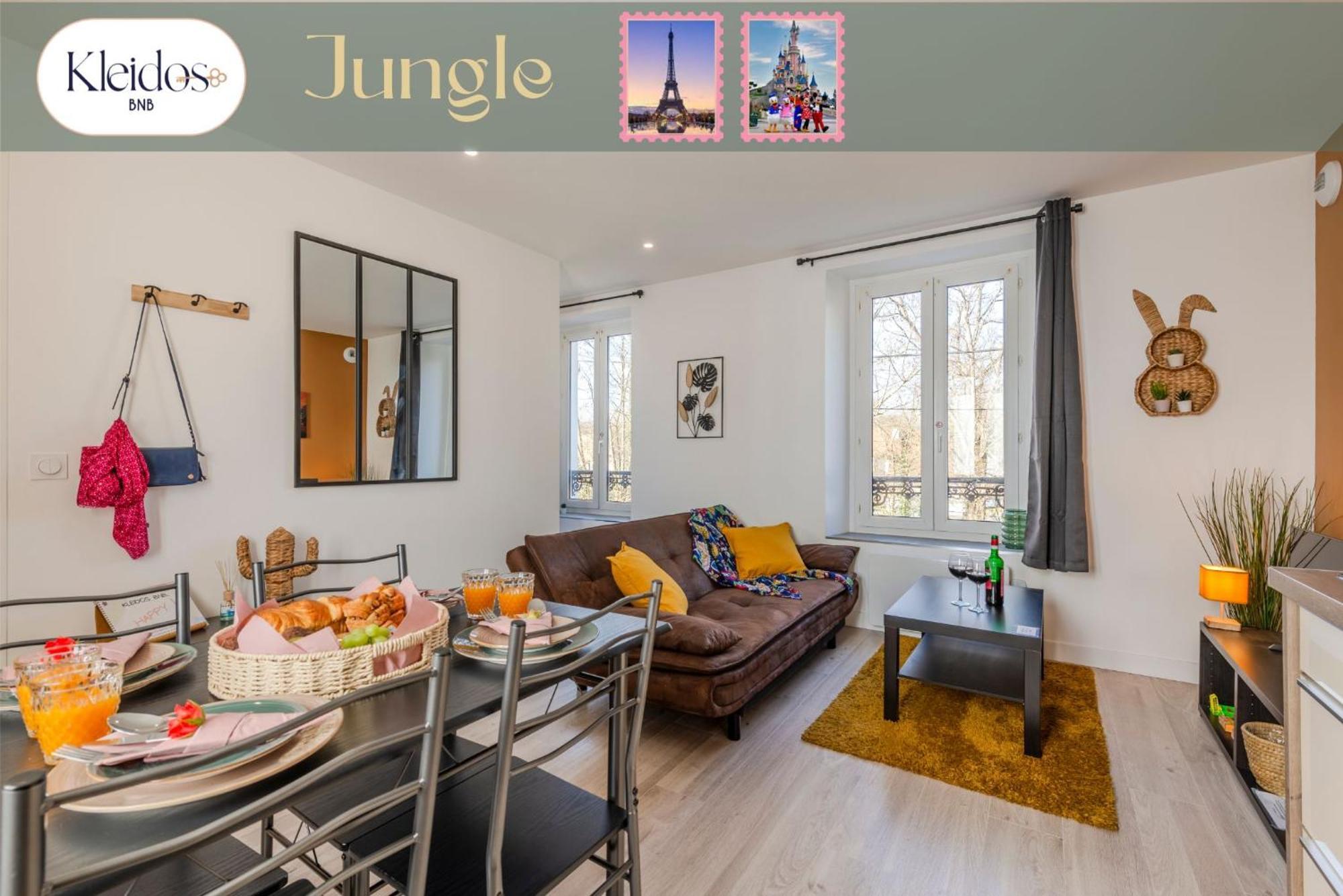 Jungle - Magnifique Appartement Avec Parking Prive - Paris-Disney & Cdg A 25 Minutes Pomponne Exteriér fotografie